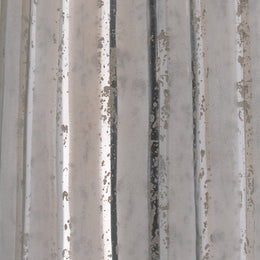 Striped Silver Pillar Table Lamp-Silver