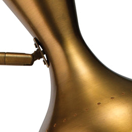 Pisa Swing Arm Floor Lamp-Antique Brass