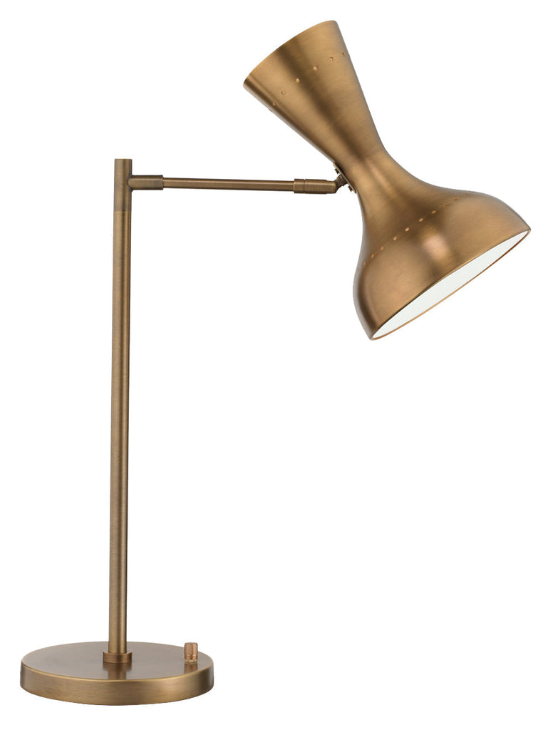 Pisa Swing Arm Table Lamp-Antique Brass-1PISA-TLA