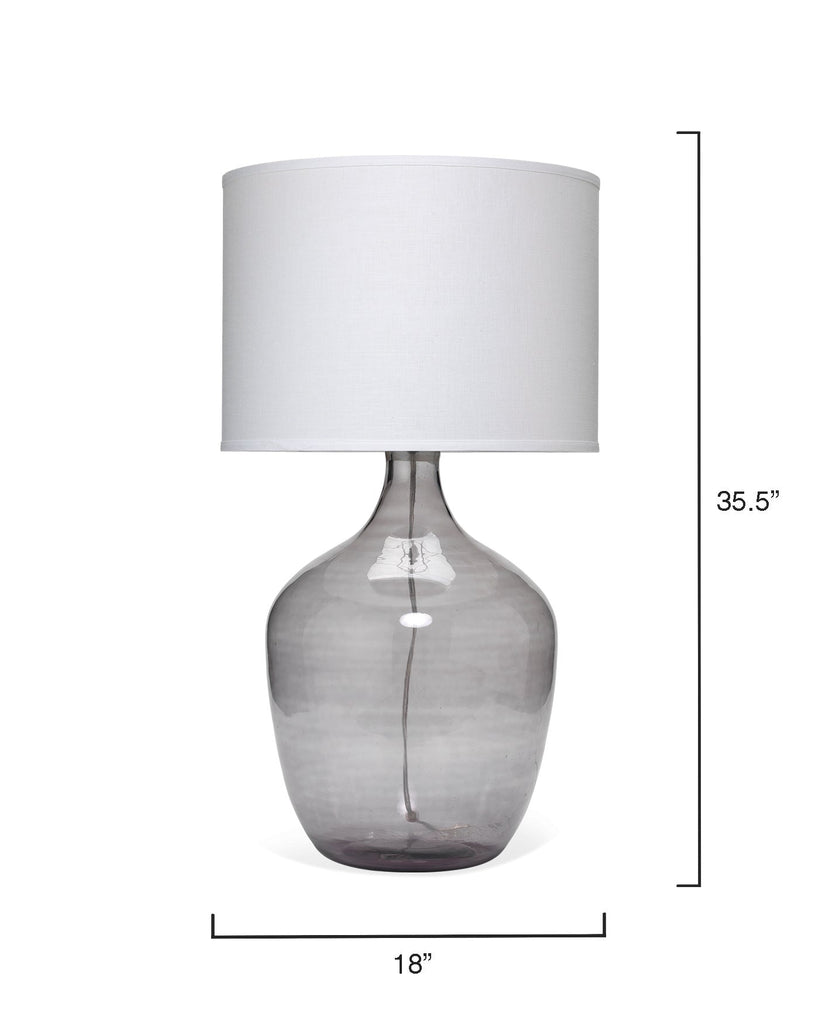 Plum Jar Table Lamp-Grey-1PLUM-XLGR