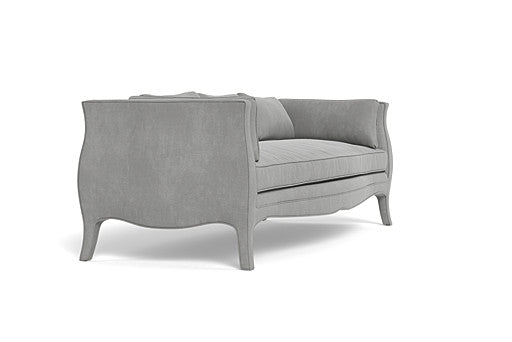Southern Belle Sofa - Solid Ultrasuede - Grey