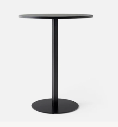 Harbour Column Counter Table, 24 in, Black/Black