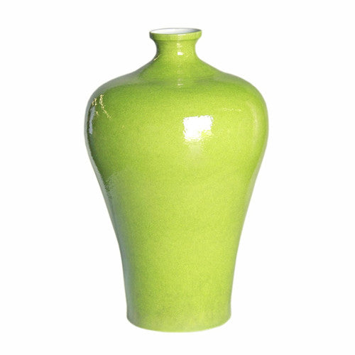 Lime Green Prunus Vase Medium