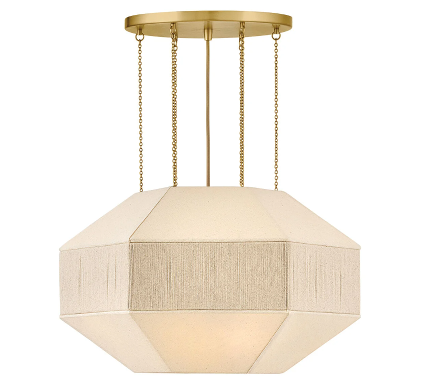 Lyla Medium Convertible Chandelier Lacquered Brass