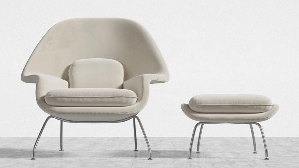 Womb Chair and Ottoman