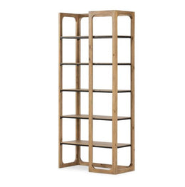 Nikola Bookcase-Smoked Pine