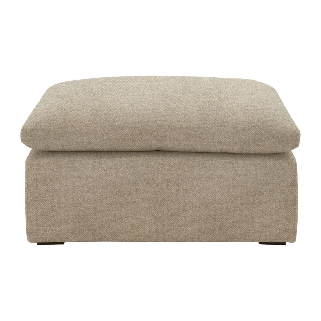 Sky Modular Ottoman - Performance Latte Micro Boucle, Espresso