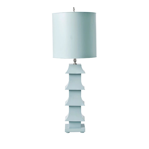 Blue Tole Pagoda Lamp