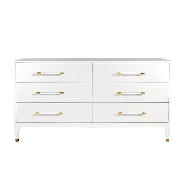 Maren-White Linen Chest