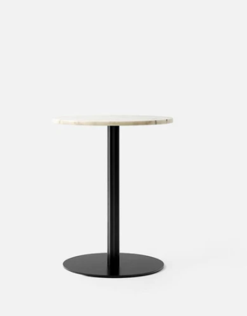 Harbour Column Dining Table, 24 in, Black/Off White