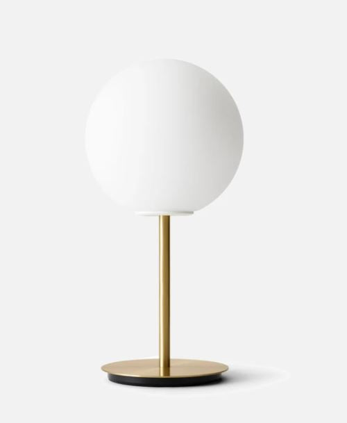 TR Lamp, Table, Brushed Brass, Matte Opal