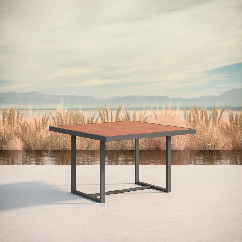 Pavia - 48" Dining Table - Charcoal - Umber Dekton