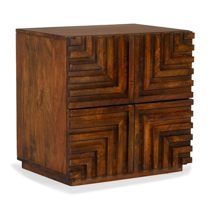 Maze Wood Night Stand