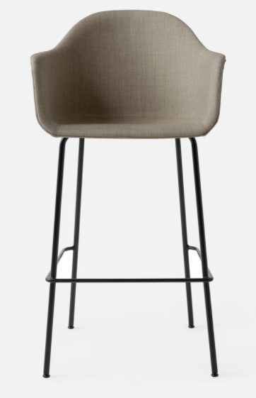 Harbour Bar Chair, Black Legs, Remix 2, 233 Seat