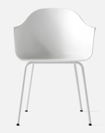 Harbour Dining Chair, White Legs, White Shell Seat