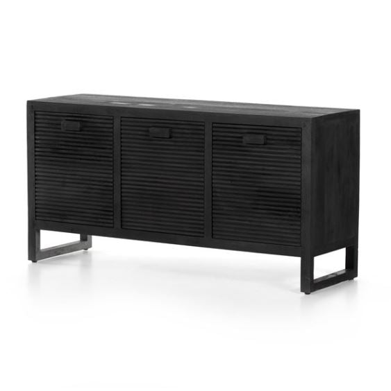 Lorne Media Console-Dark Reeded Totem