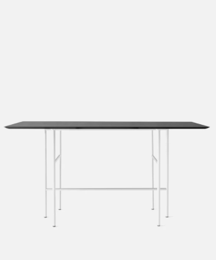 Snaregade Bar Table, Rectangular, Light Grey/Black Veneer