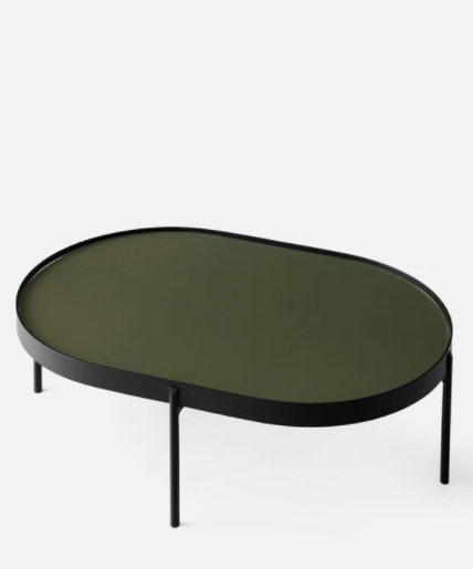 NoNo Table, Large, Dark Green Glass