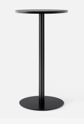 Harbour Column Bar Table, 24 in, Black/Charcoal