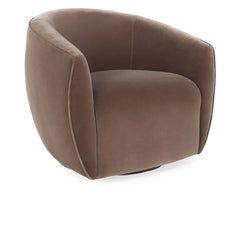 Harper Swivel Accent Chair - Dusty Brown