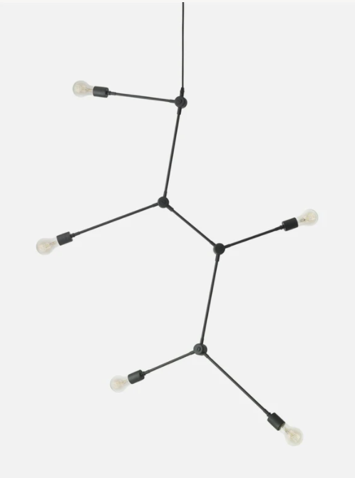 Harrison Chandelier, Black, UL