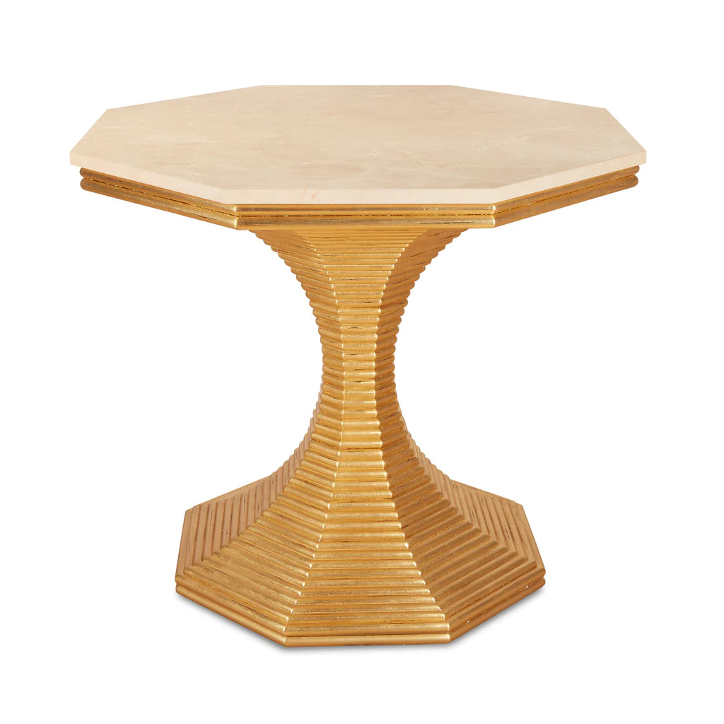 Hour Glass Table - Gold