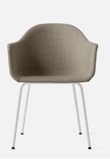 Harbour Dining Chair, White Legs, Remix 2, 233 Seat