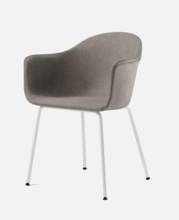 Harbour Dining Chair, White Legs, Remix 2, 233 Seat