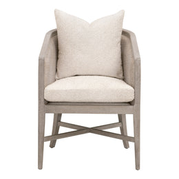 Mcguire Arm Chair - Livesmart Gellar-Linen, Natural Grey Oak & Cane