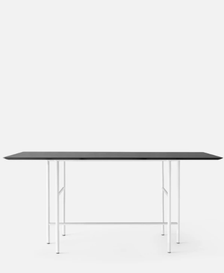 Snaregade Counter Table, Rectangular, Light Grey/Black Veneer