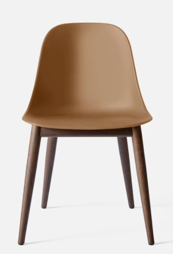 Harbour Dining Side Chair, Dark Oak Legs, Khaki Shell Seat