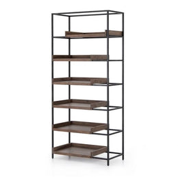 Rachelle Bookshelf-Smoked Acacia