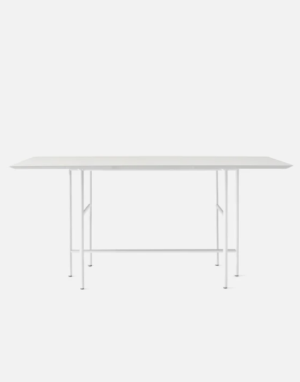 Snaregade Counter Table, Rectangular, Light Grey/Mushroom Linoleum