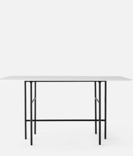 Snaregade Bar Table, Rectangular, Black/Light Grey Veneer