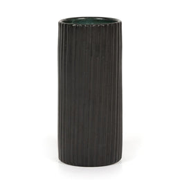 Julio Tall Vase, Matte Black Glaze by Four Hands