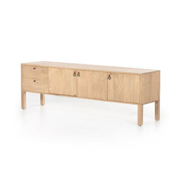 Isador Media Console-Dry Wash Poplar