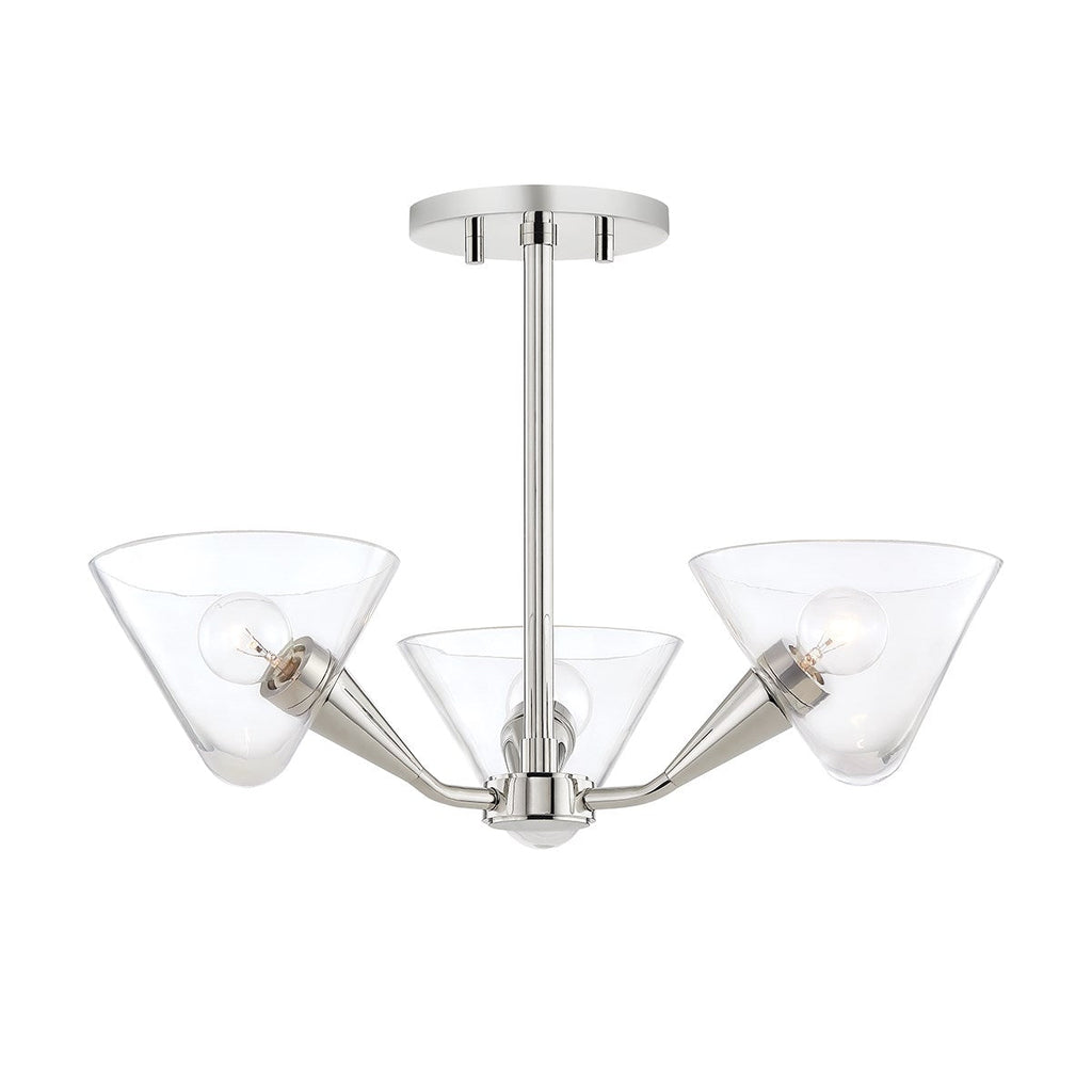 Isabella Semi Flush - Polished Nickel