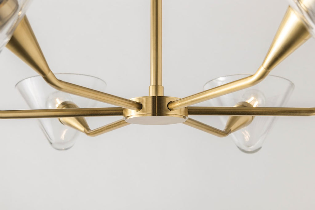 Isabella Semi Flush - Aged Brass