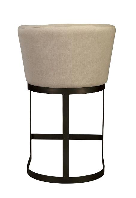 Rhenium Linen Counter Stool