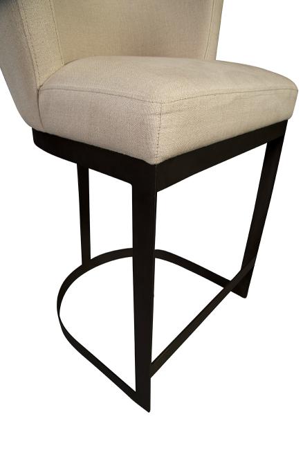 Rhenium Linen Counter Stool