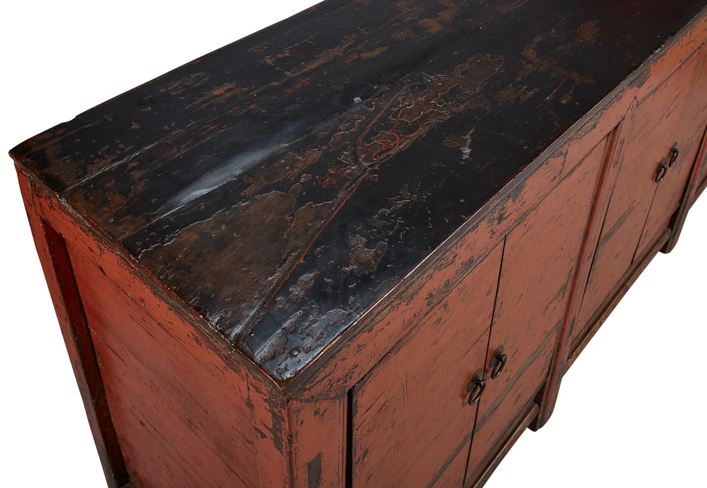 Large Antique Amber Sideboard