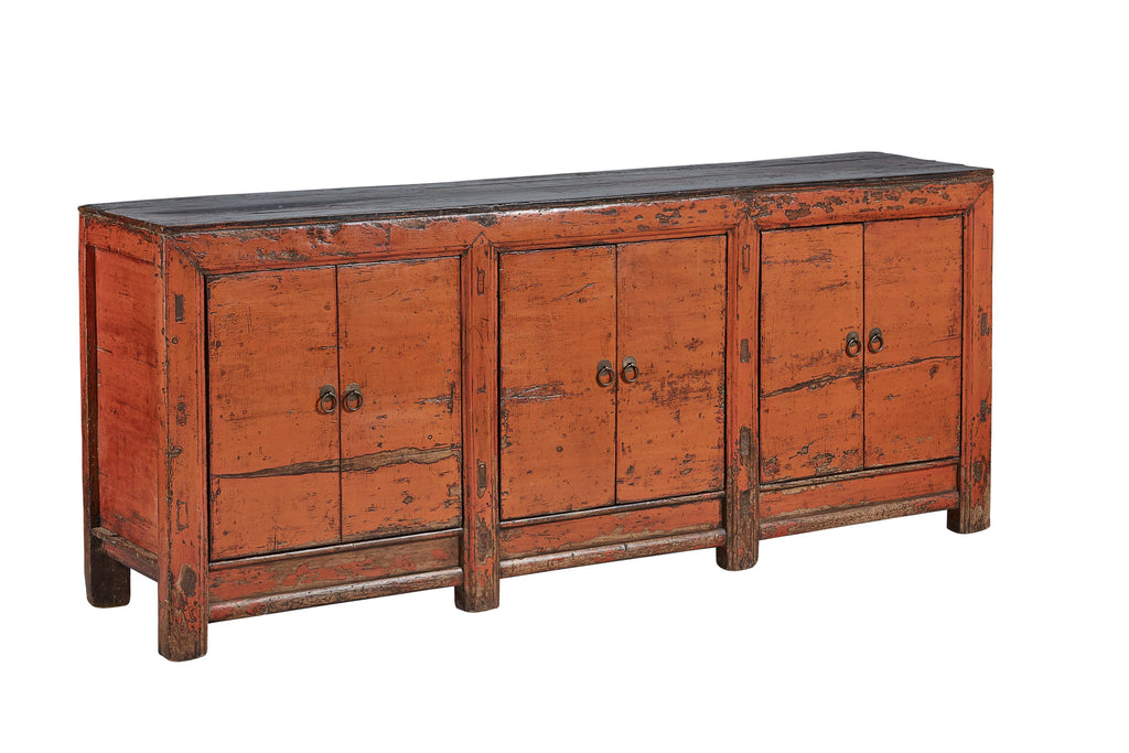 Large Antique Amber Sideboard