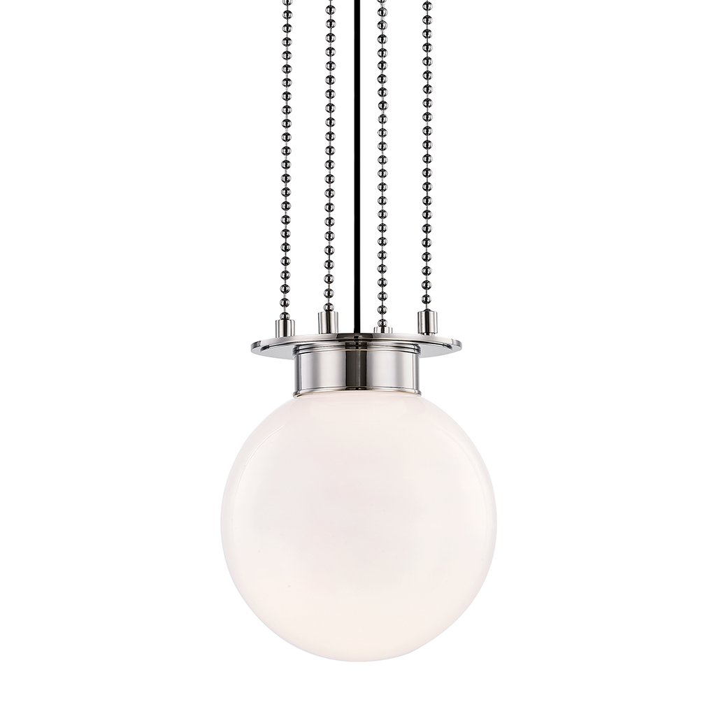 Gunther Pendant 12" - Polished Nickel