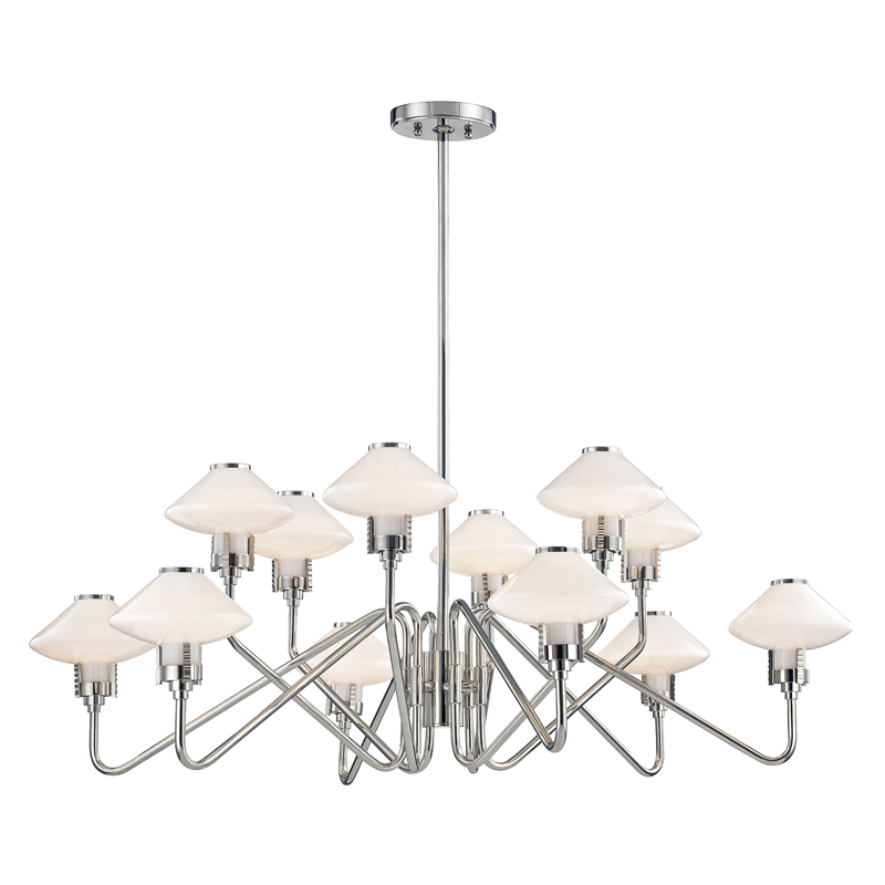 Knowles Chandelier - Polished Nickel