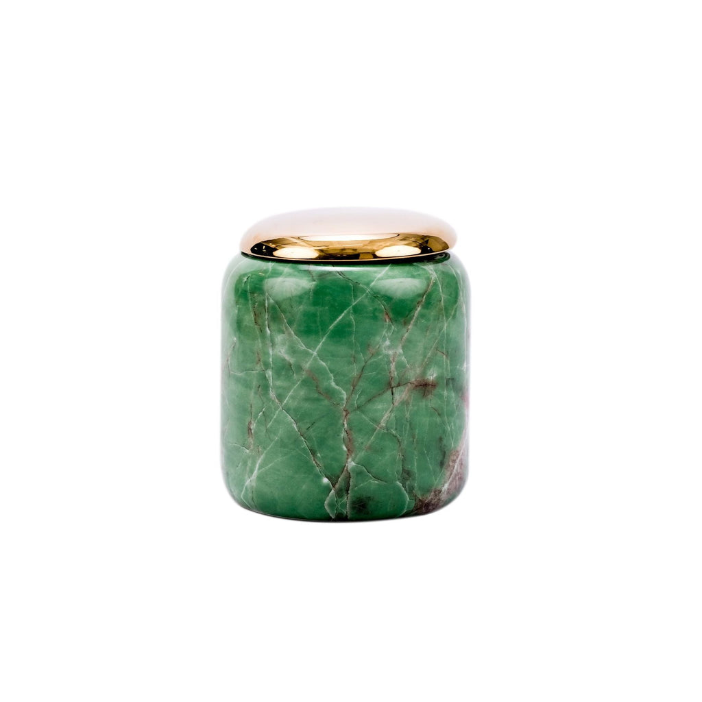 Jade Green Lidded Jar Small