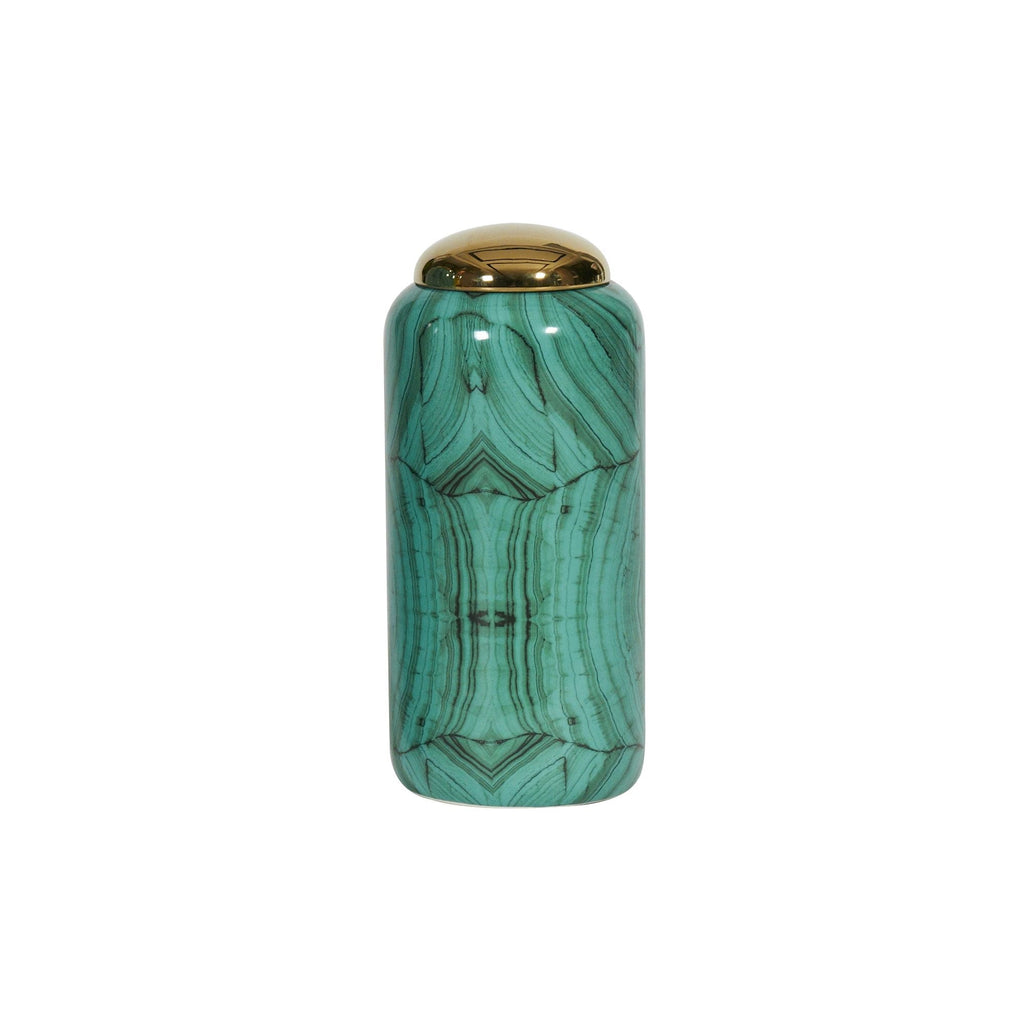 Forest Green Cylinder Jar Small