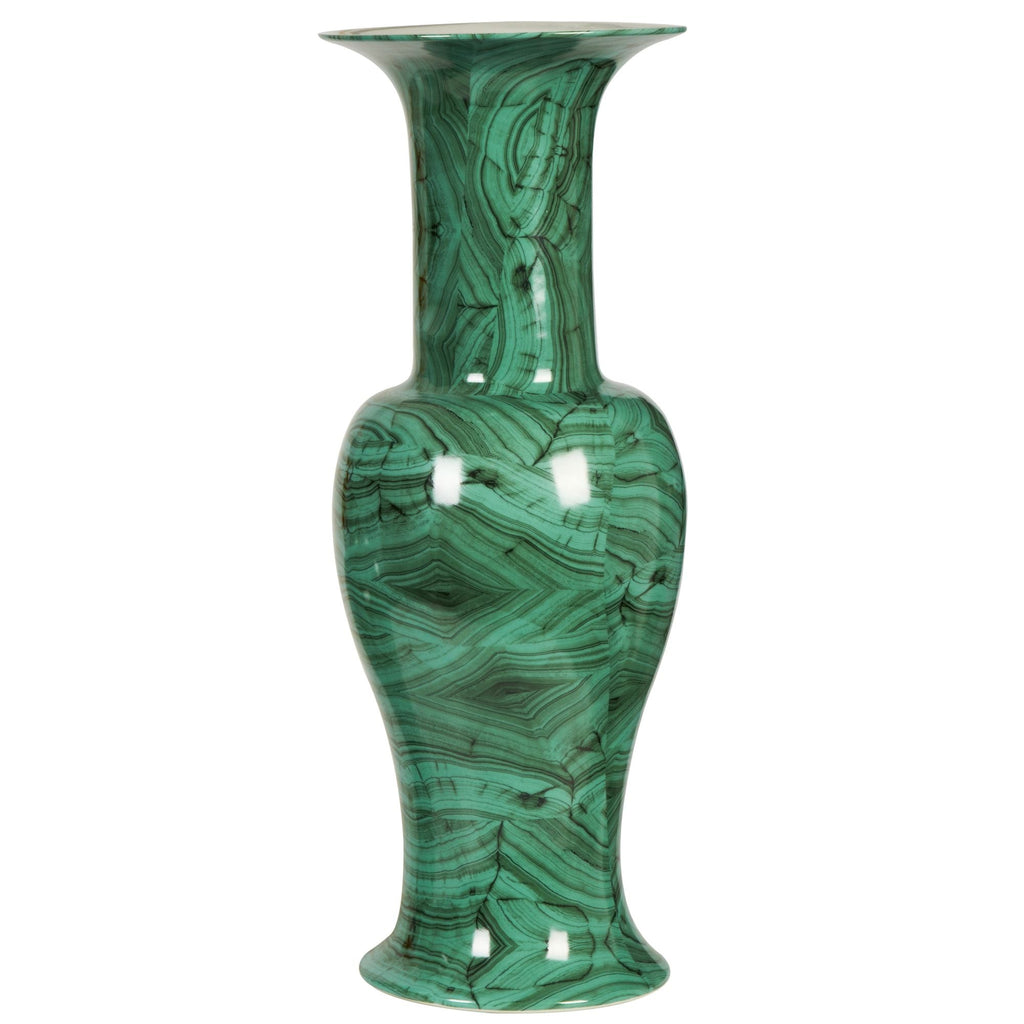 Forest Green Baluster Vase Large