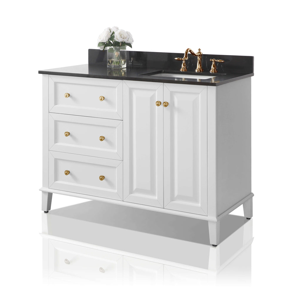 Hannah 48 Inch Off-Centered Bath Vanity Set