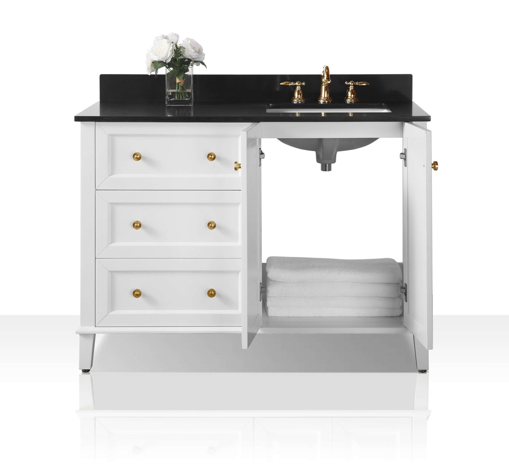 Hannah 48 Inch Off-Centered Bath Vanity Set