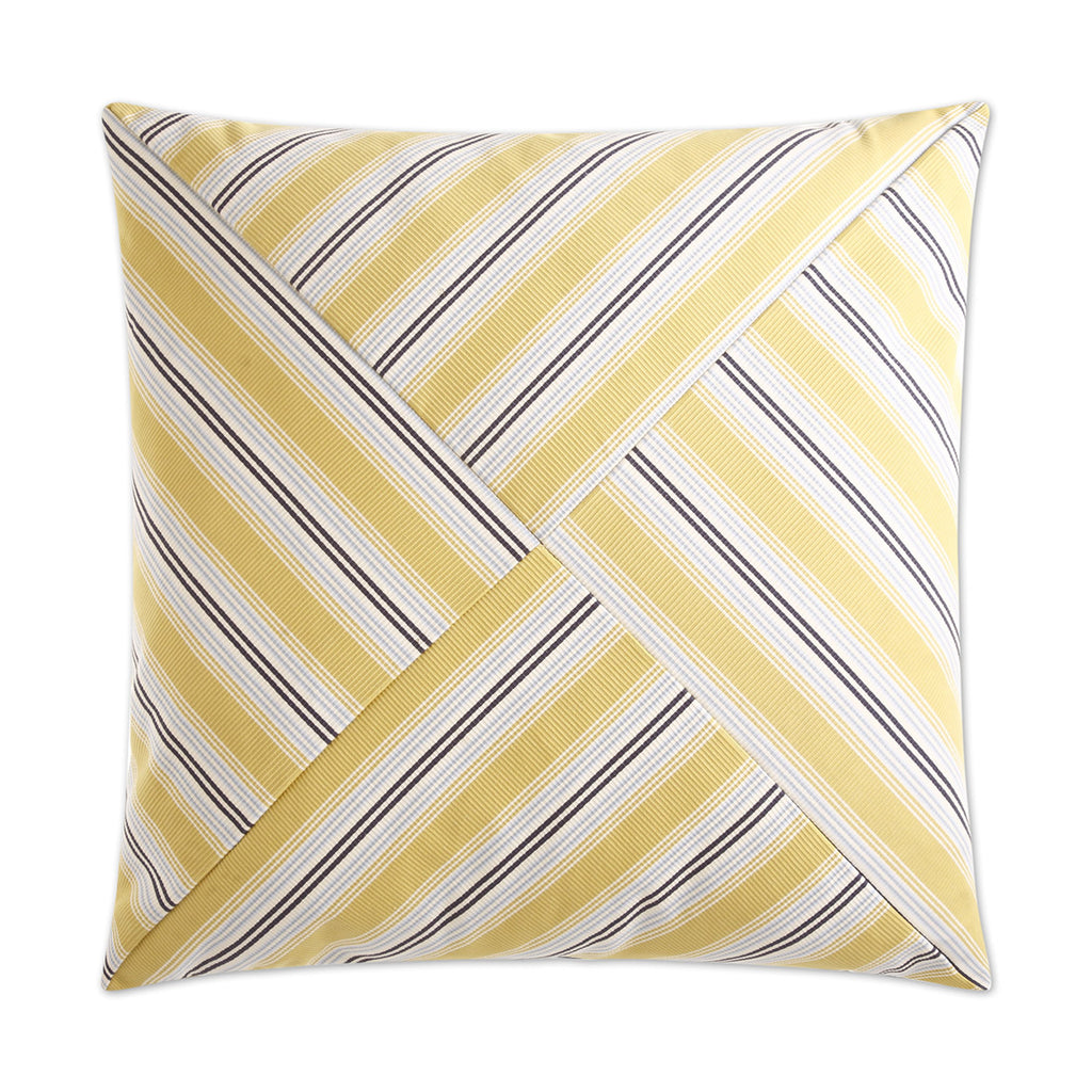 Ottoman Stripe Pillow - Yellow